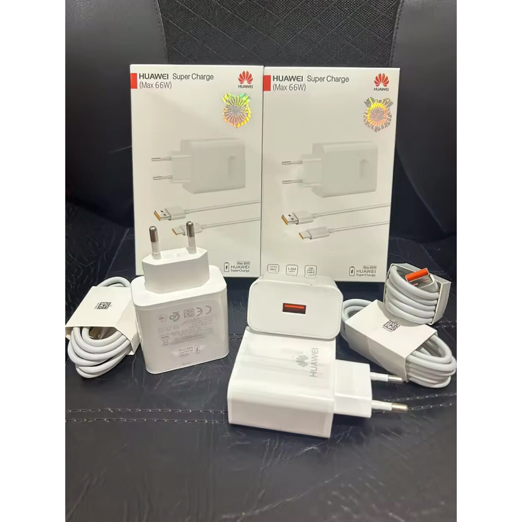 Charger Huawei 66w Nova 5T USB Type-C SuperCharge Fast Charging 40W HW-100400E00 Original P30 P30 PR