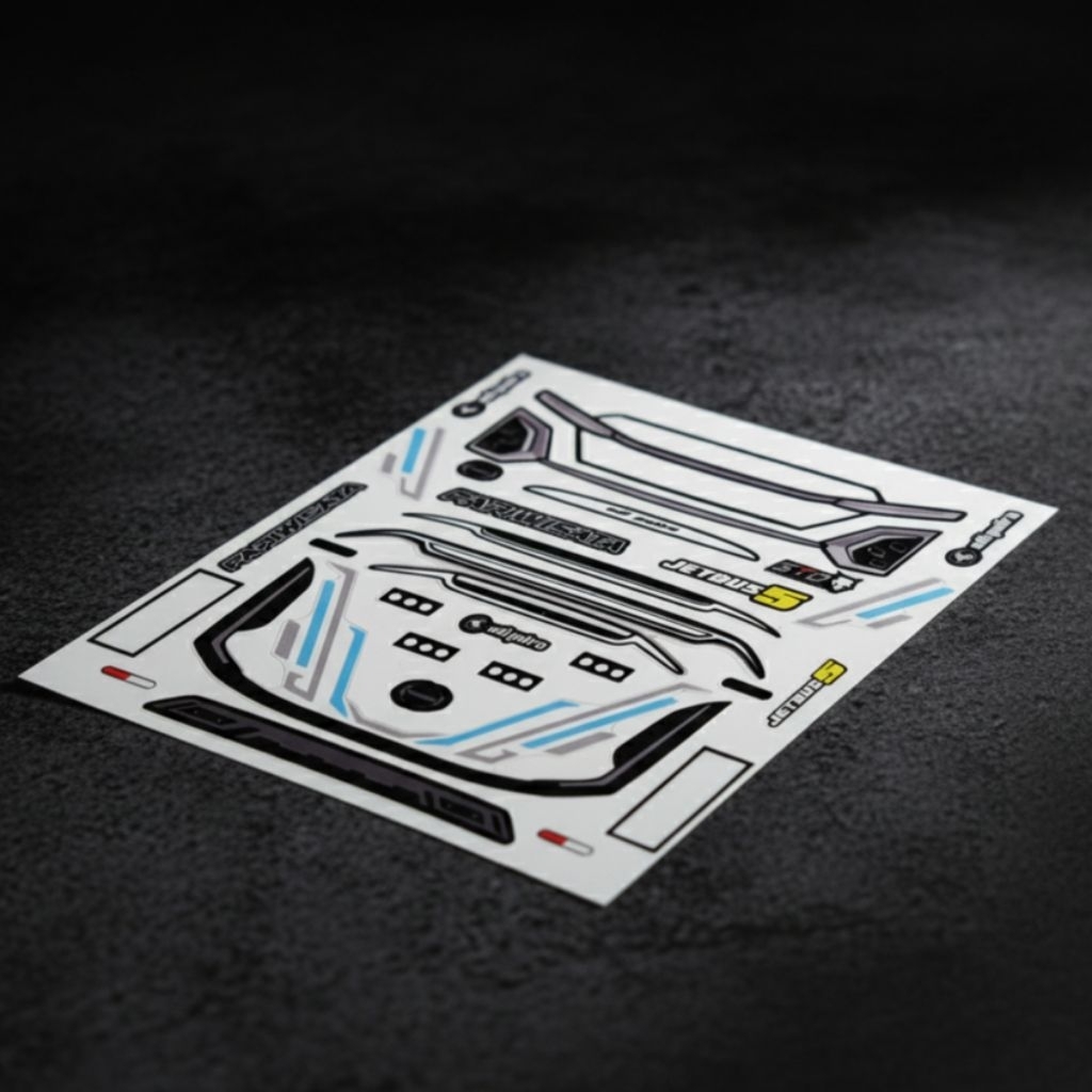 stiker miniatur lampu bus jetbus 5 /jetbus 3