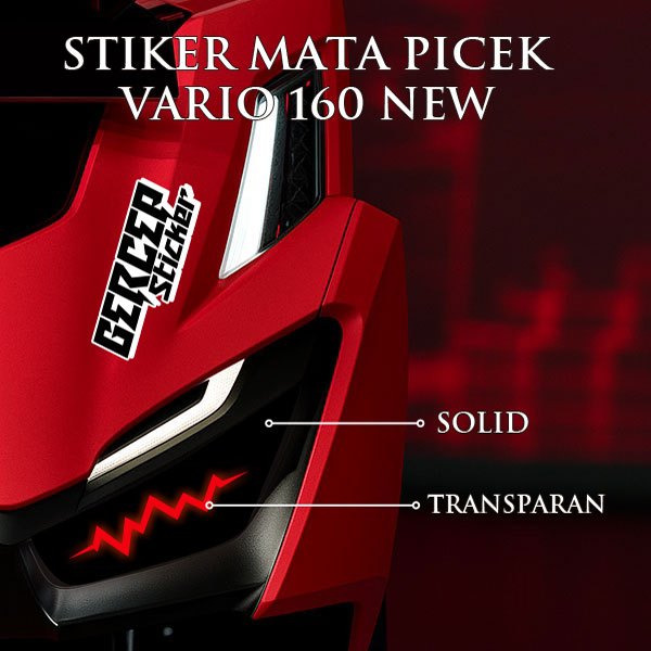 Stiker Lazy Eyes Mata Picek Vario 160 New | Stiker Lampu Vario 160 New