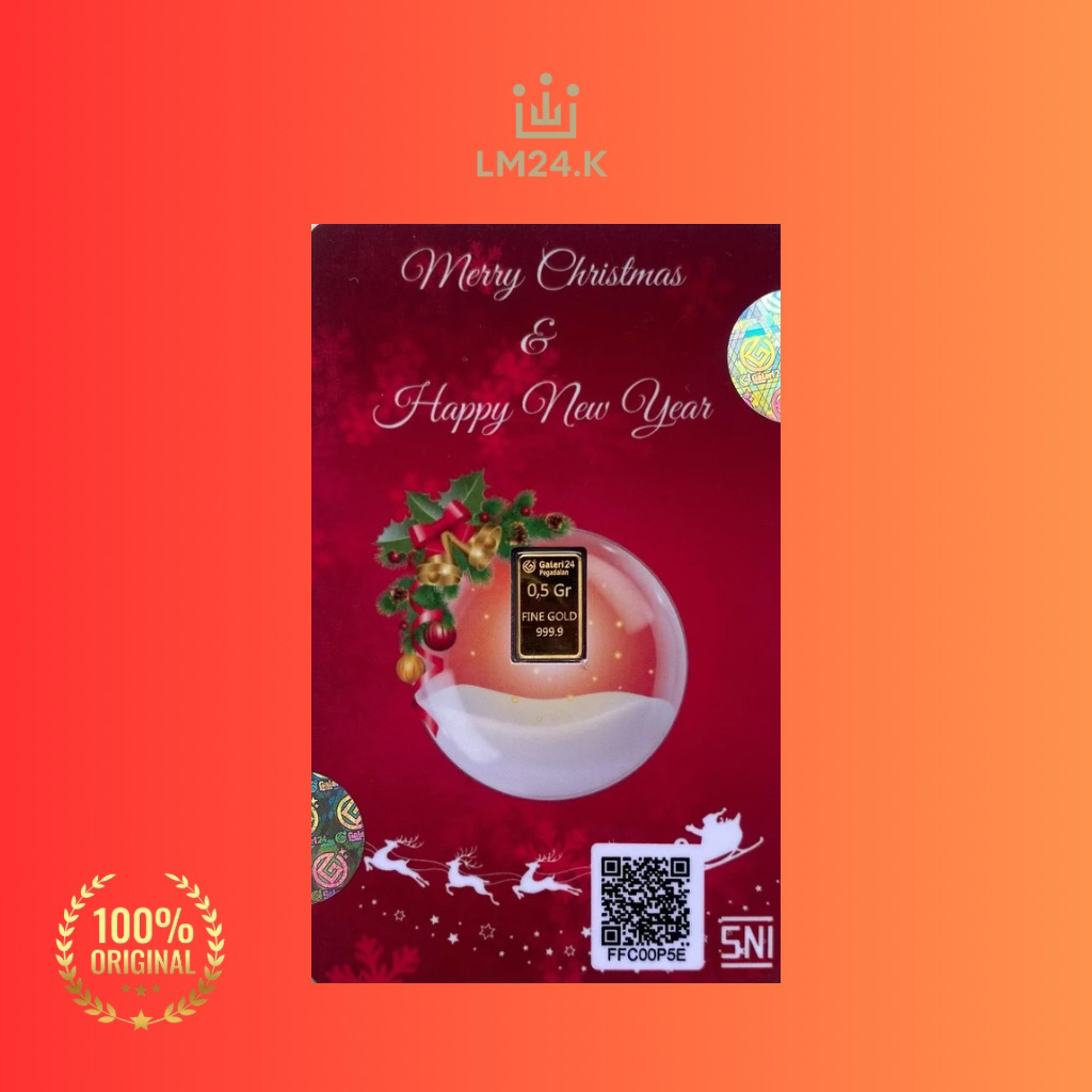 Logam Mulia Galeri24 Pegadaian series 0,5 gram