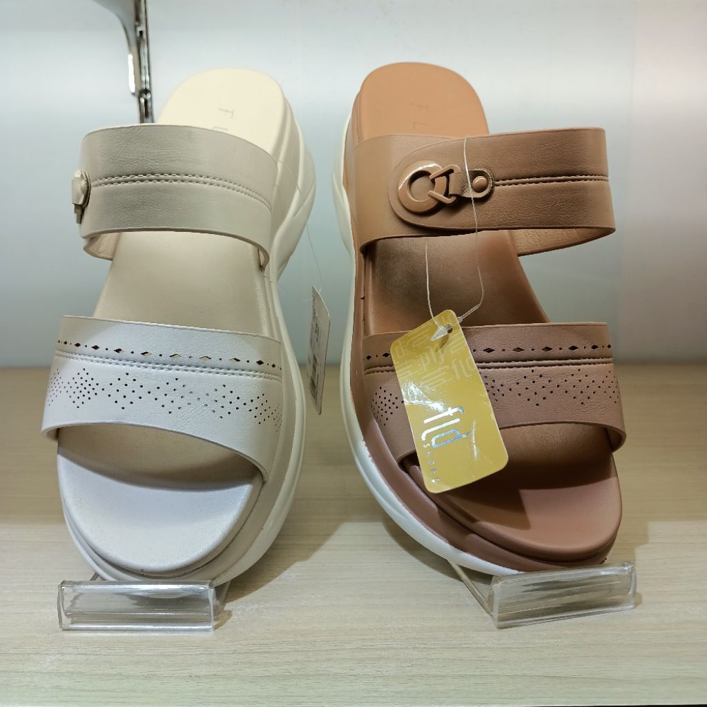 sandal wanita wedges 5cm ringan FLD original