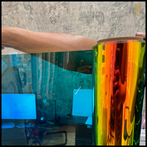 Stiker Kaca Film Chameleon Kaca Film Pelangi Kaca Film Bunglon