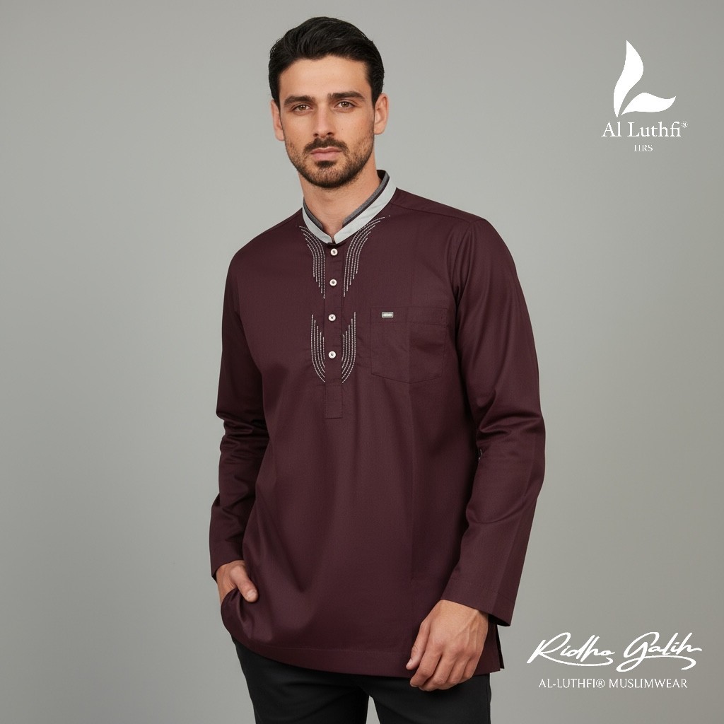 BAJU KOKO LENGAN PANJANG AL-LUTHFI APLIKASI WARNA