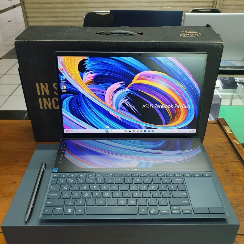 Asus ZenBook Duo Pro UX482EG Core i5-1135G7 SSD 512GB Ram 8GB Nvidia MX450 14 FHD Touchscreen Laptop