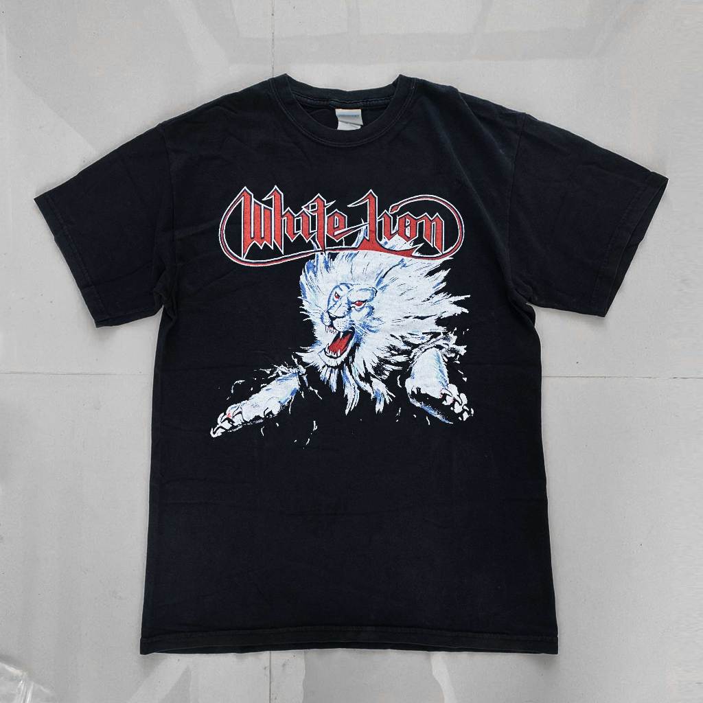 Kaos White Lion | Kaos Band | Kaos Musik Vintage | Kaos Pria | Band Hardrock