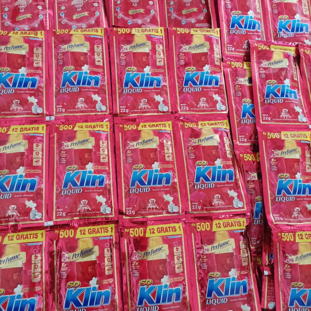 SOKLIN LIQUID CAIR  500an isi 13 sachet