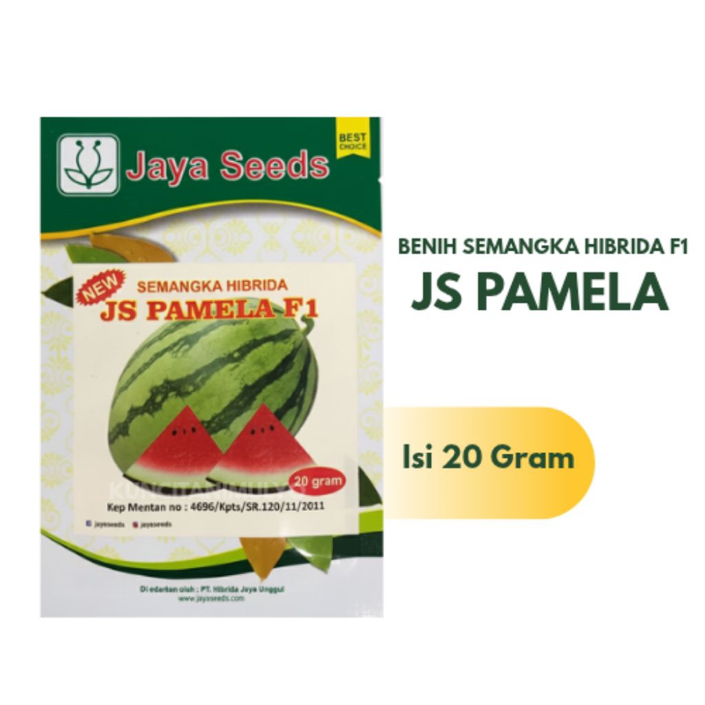 Benih Semangka Lorek Hibrida F1 JS PAMELA Semangka Lorek Besar (20 gram)