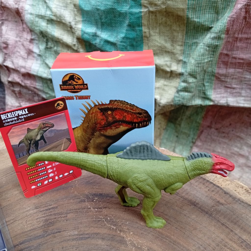 happy meal toys Jurassic world chaos theory becklespinax
