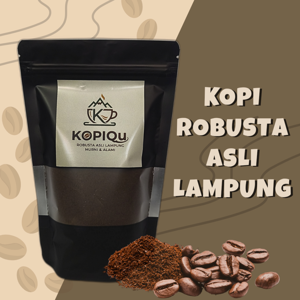 Kopi Shop Kopi Robusta Lampung Kopi Bubuk Murni 1KG 1KG