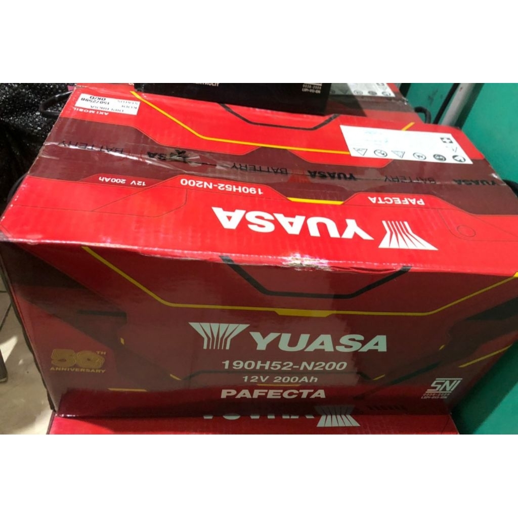 aki yuasa basah n200 Model terbaru 12v 200ah