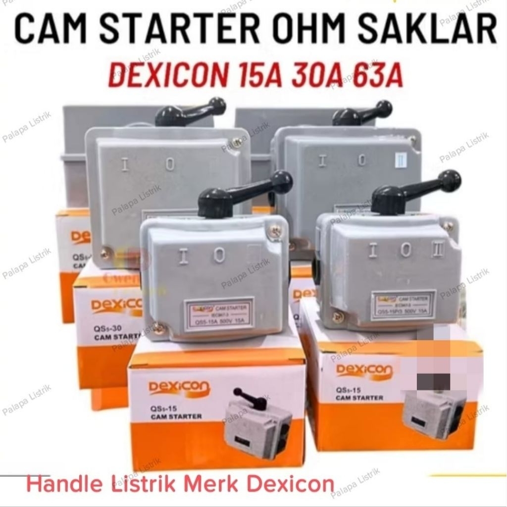 Cam Starter Handle Listrik Saklar Toggle Merk Dexicon GA GZ