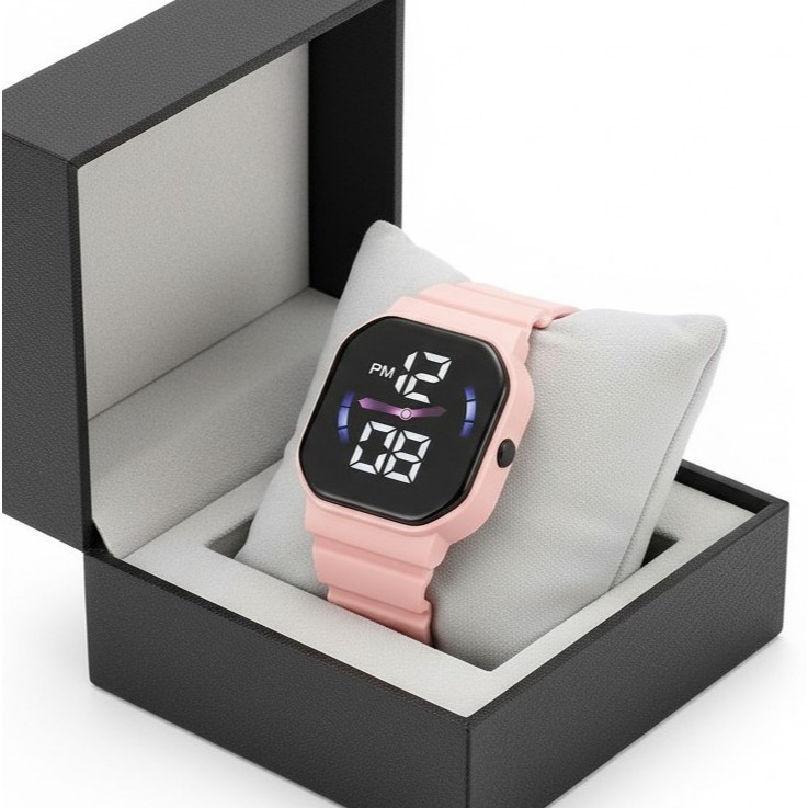 jam tangan anak-anak cowok cewek digital anti air jam tangan anak sekolah SD SMP free box