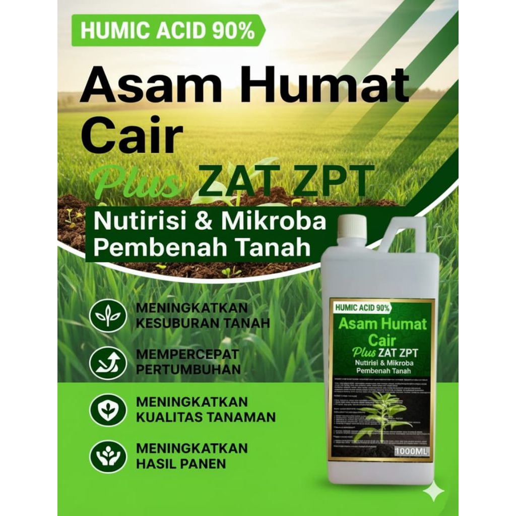 asam humat cair asam humat plus zat zpt cairan asam humat isi 1 liter