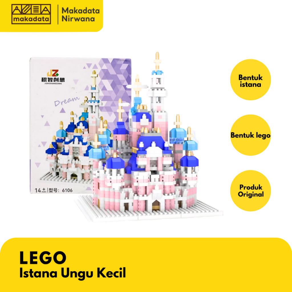 MAINAN ANAK LEGO ISTANA UNGU KECIL