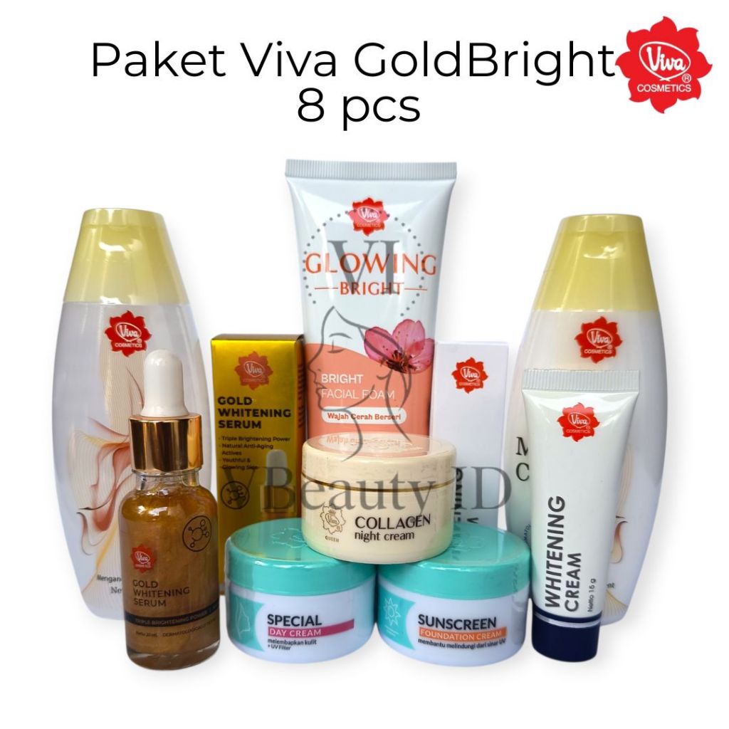 Paket Viva facial Foam Glowing Jerawat Berminyak Oily Acne / Flek Hitam Kusam Anti Aging Normal