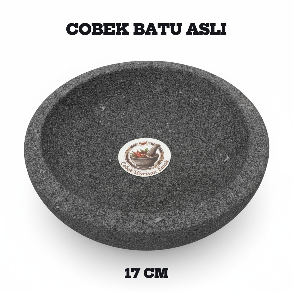 Cobek Batu Asli 17 cm Cobek Batu Asli 100% Original Cobek Batu Gunung Merapi