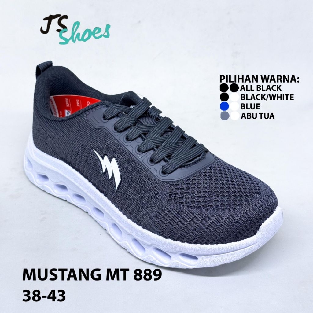 MUSTANG MT 889 - SEPATU SNEAKERS SEPATU SEKOLAH TALI COWOK DEWASA MERK MUSTANG BY LOGGO ORIGINAL