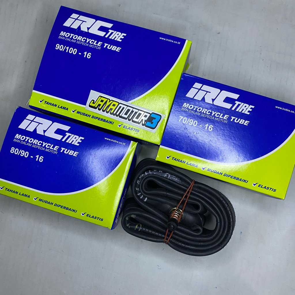 Ban dalam IRC ring 16 70/90-16 , 80/90-16 , 90/100-16 GARANSI 100% ASLI