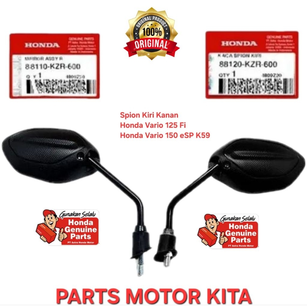 88110KZR600 dan 88120KZR600 Kaca Spion Kiri Kanan Honda Vario 125 FI