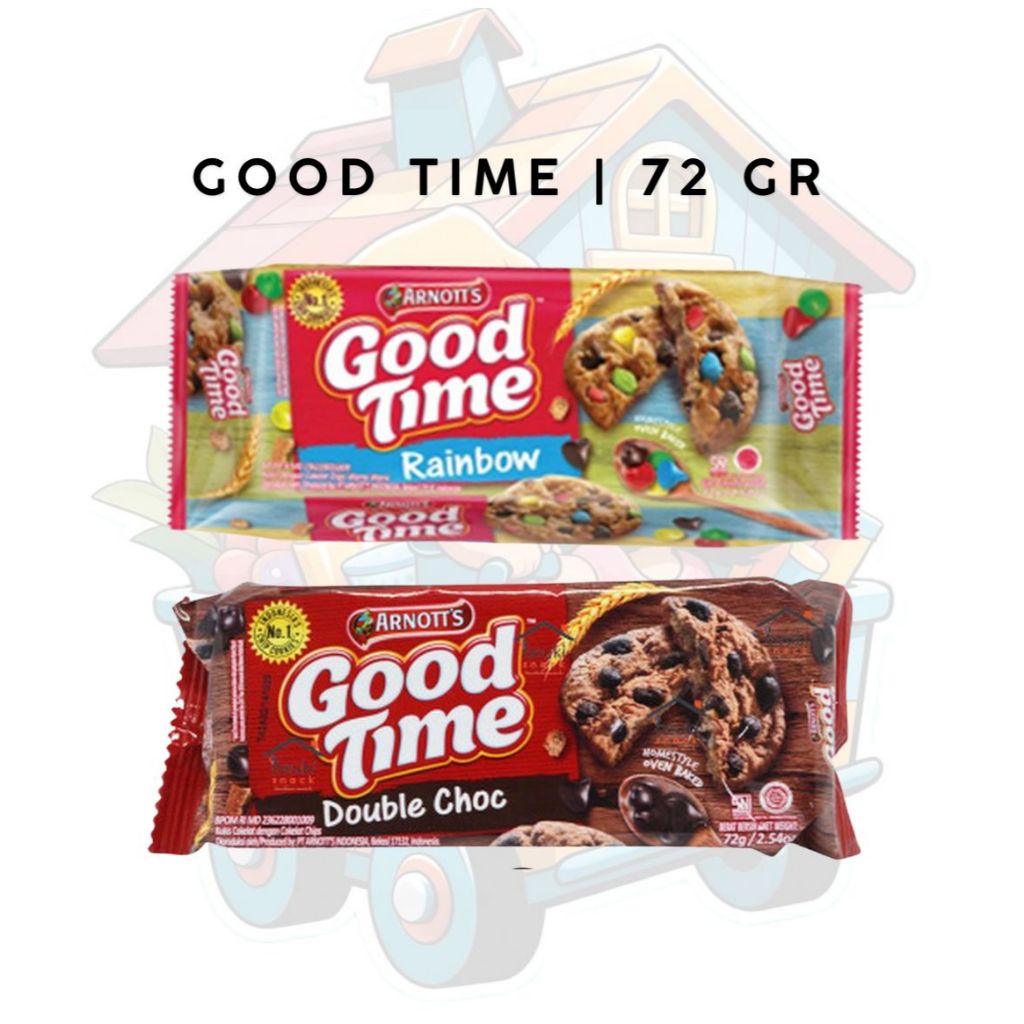 ARNOTT GOOD TIME DOUBLE CHOCOLATE COOKIES 72 GRAM | GOOD TIME RAINBOW | KUKIS GOOD TIME