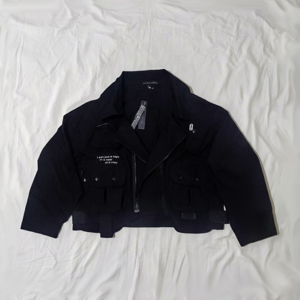 (BARU/SEALED) : SUPER SENTIMENTAL SECRET THEORY – GHOST CROPPED JACKET (SSST X BOSBOROT) - SIZE XL