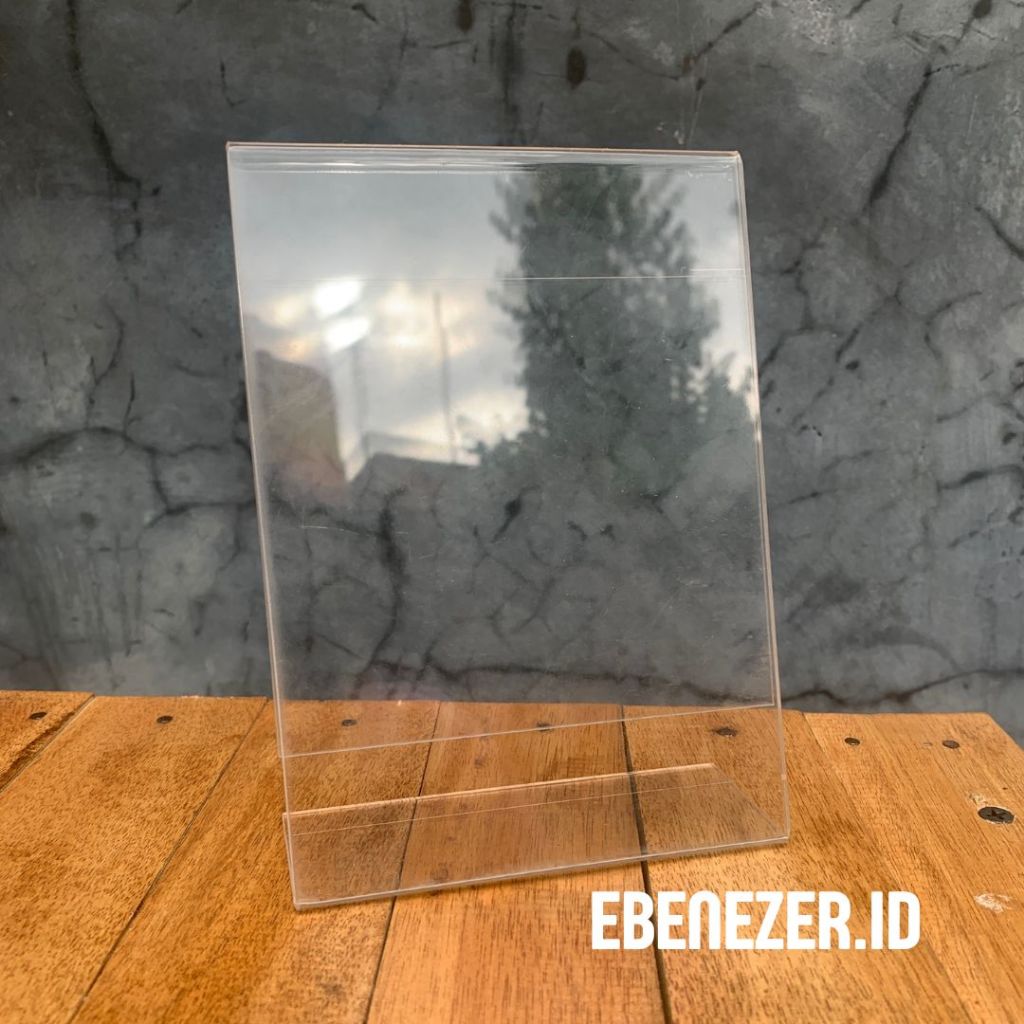 Akrilik Display Brosur A5 / Stand Qris A5 / Display Akrilik A5 TYPE L