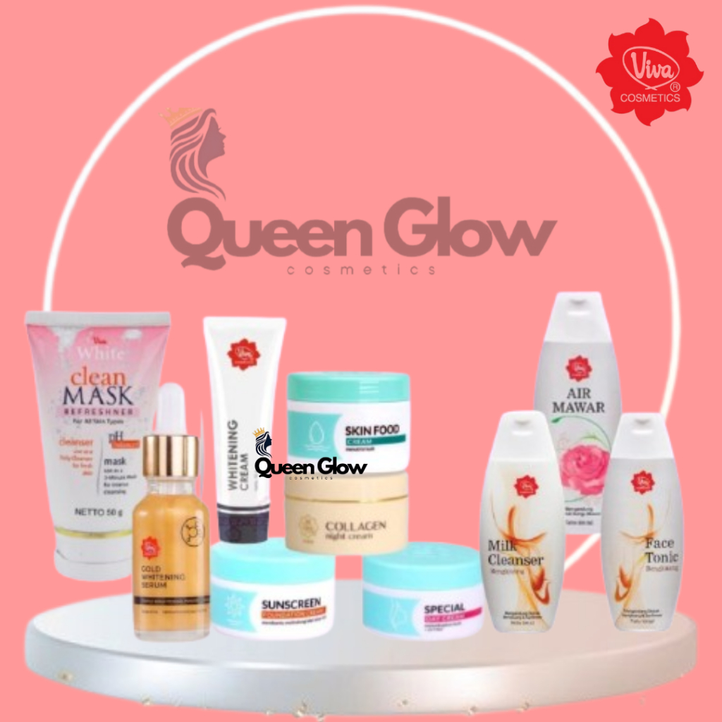 VIVA Paket Anti Flek Noda Hitam |Paket Flek Glowing Serum Viva |Paket Perawatan Skincare |Serum Gold