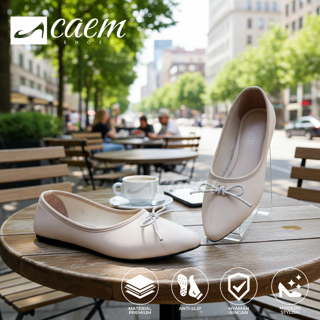 Caem sepatu balet wanita model Jihyun sandal wanita Balet