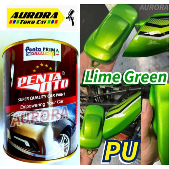 Cat Hijau Metalik PU Lime Green Metallic Kawasaki Ninja Penta Oto ijo Gren