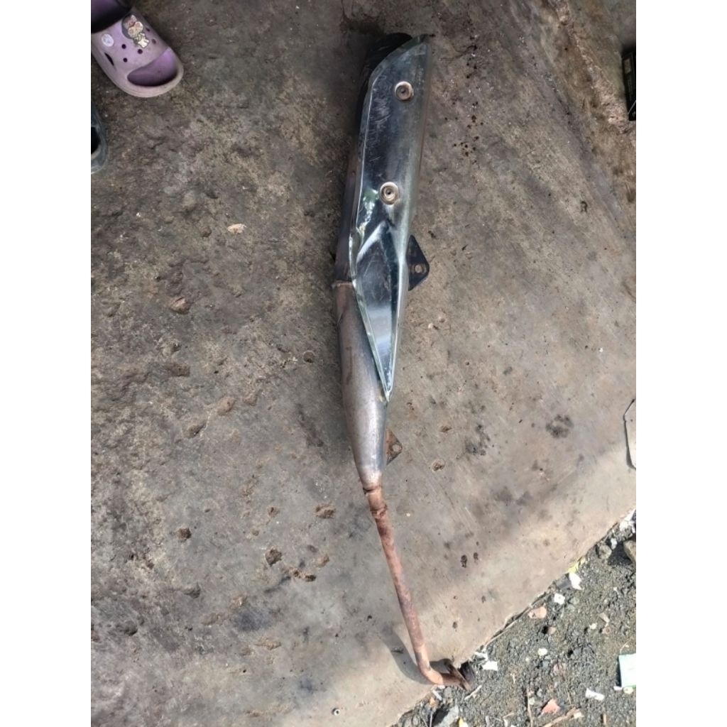 knalpot Honda Revo fit fi injeksi original copotan