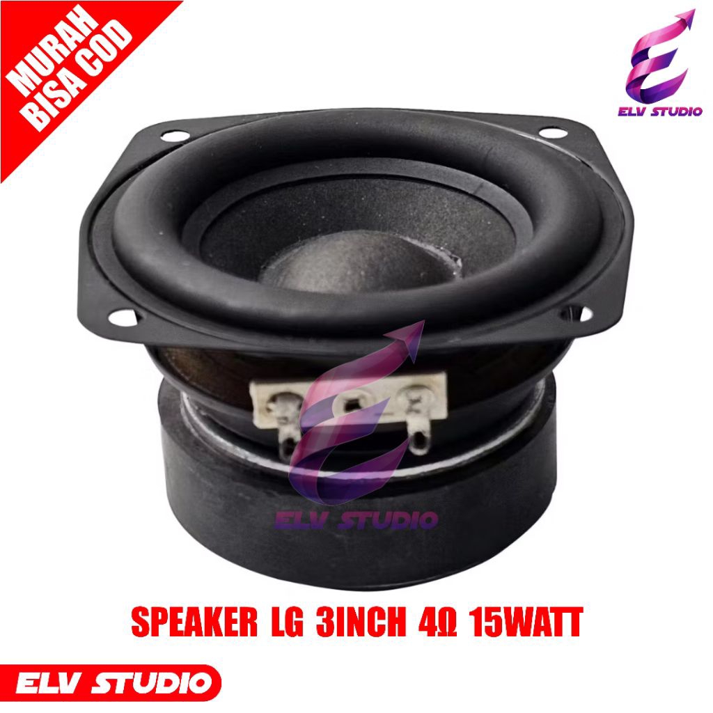 ElvStudio-SPEAKER LG 3INCH 4ohm 15watt Subwoofer Super Bass