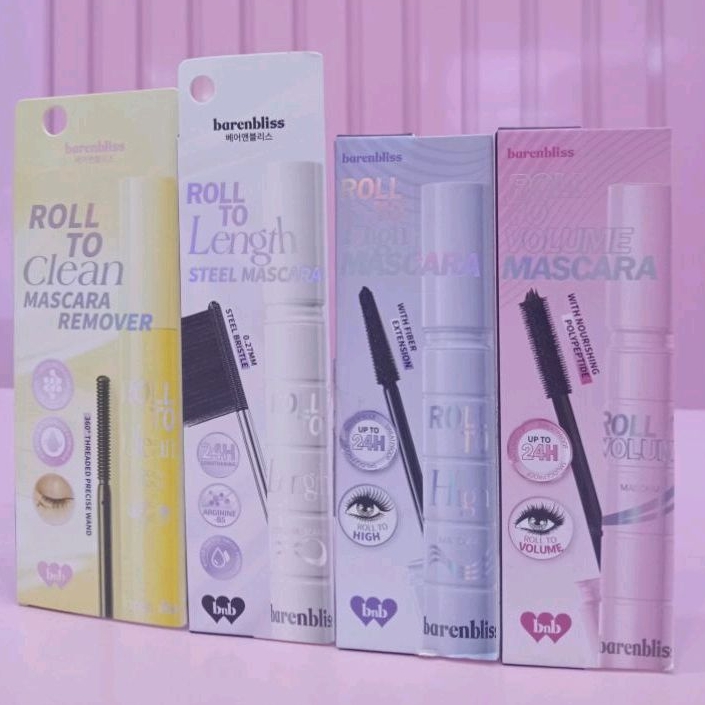 BNB BARENBLISS ROLL TO HIGH MASCARA | BNB ROLL TO VOLUME MASCARA | BNB ROLL TO LENGHT MASCARA | BNB 
