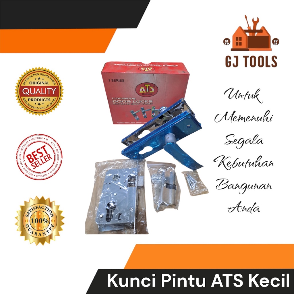 KUNCI PINTU ATS KECIL PAKAI SILINDER - KUNCI PINTU RUMAH ATS UKURAN KECIL