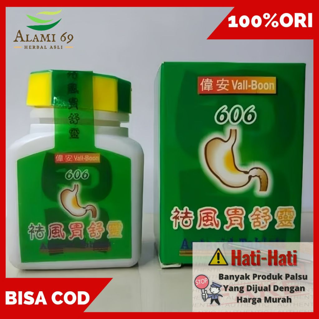 Obat Maag/Lambung Ampuh 100% Original - ValllBoon 606 Antacid Tablet Herbal