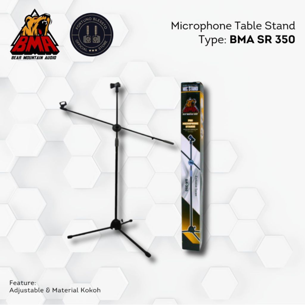Stand microphone berdiri SR-350 BMA Original