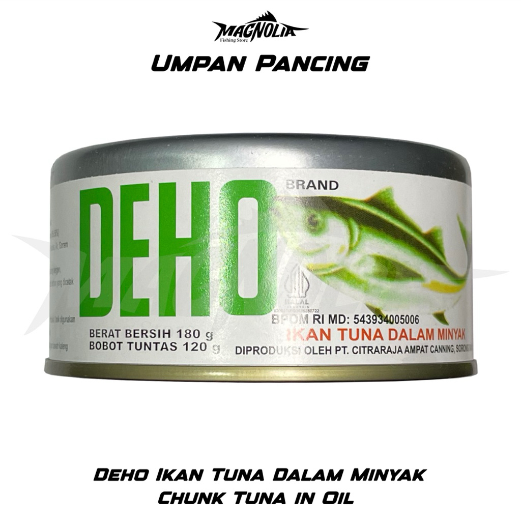 DEHO CHUNK TUNA IN OIL 180gr tuna ikan kaleng IKAN TUNA DALAM MINYAK