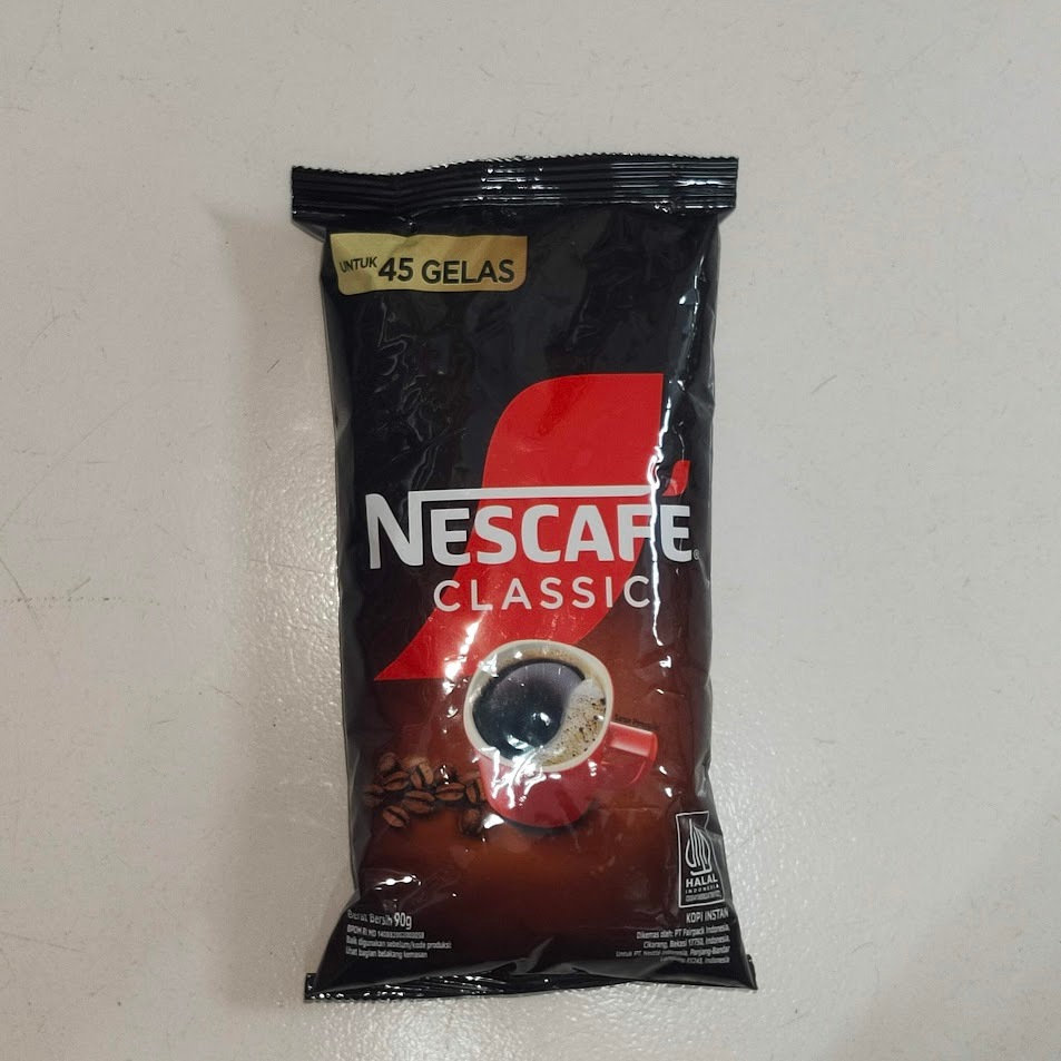 Nescafe Classic Kopi Hitam Refill Sachet 90gr