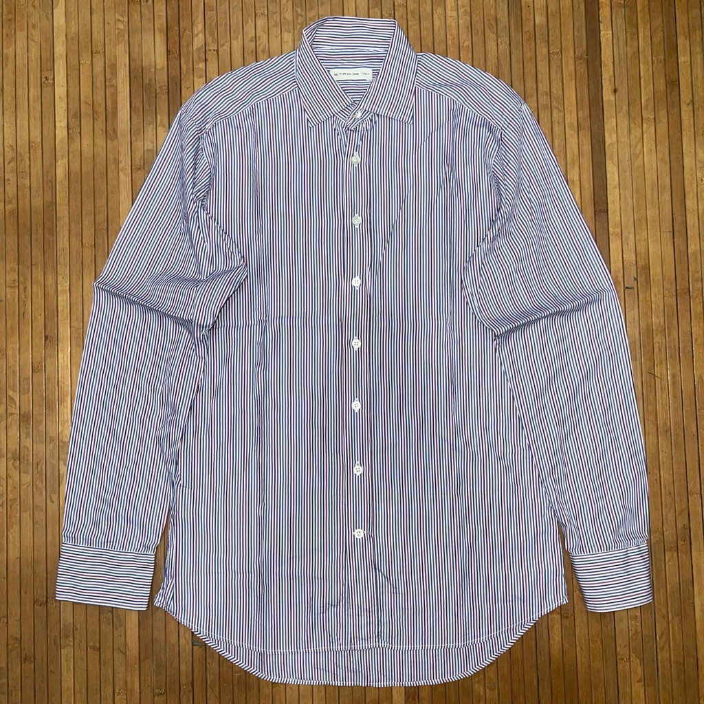 ETRO MULTICOLORED STRIPED LONG SLEEVE SHIRT thom browne