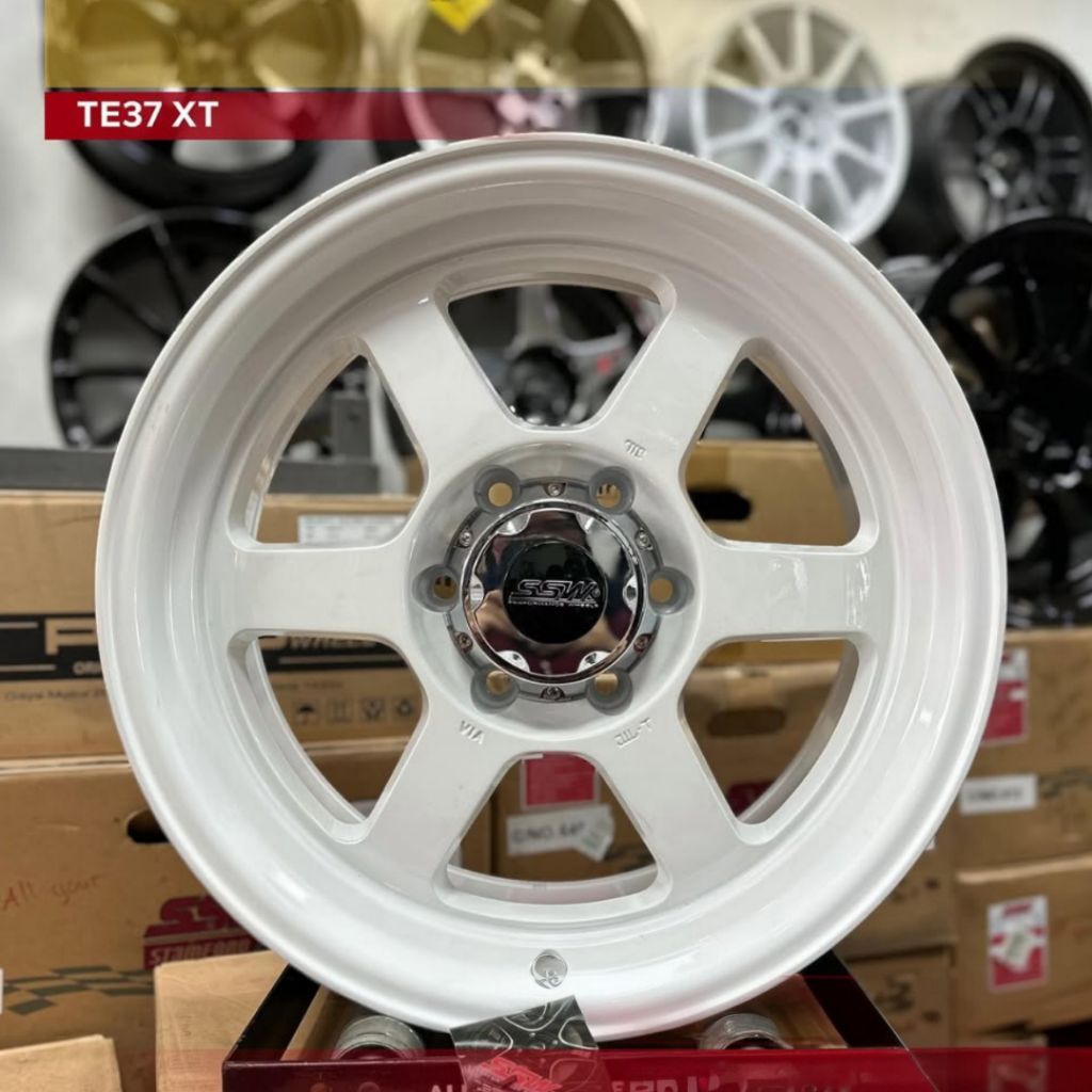 velg mobil r18 te37 xt SSW original Thailand lebar 9 et 15 velg mobil ring 18 pajero Hilux velg raci