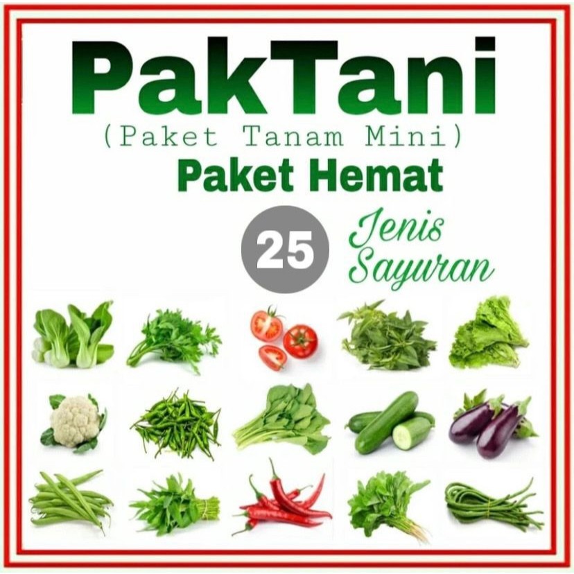 PAKET 15 - 50 BENIH SAYURAN BUAH dan BUNGA / Bibit Biji Sayur Rumahan