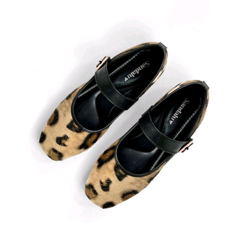 BALERINA FLAT SHOES WANITA LEOPARD