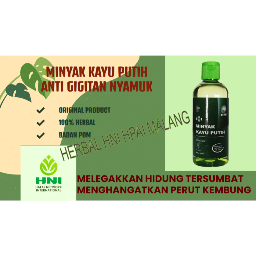 Minyak Kayu Putih Diffuser Aromatherapy Obat Gatal HNI HPAI