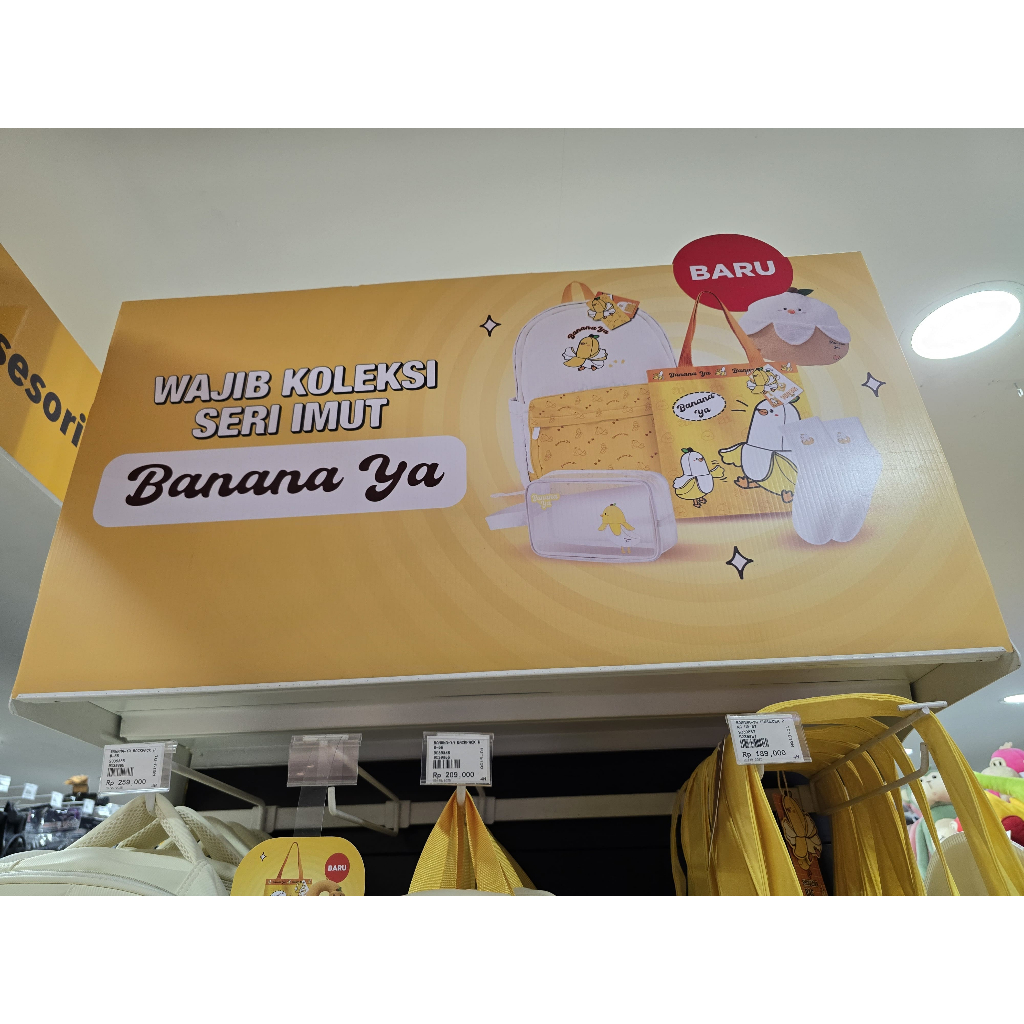 Jastip MR DIY - Banana Ya series bag/ tas dan accessoris