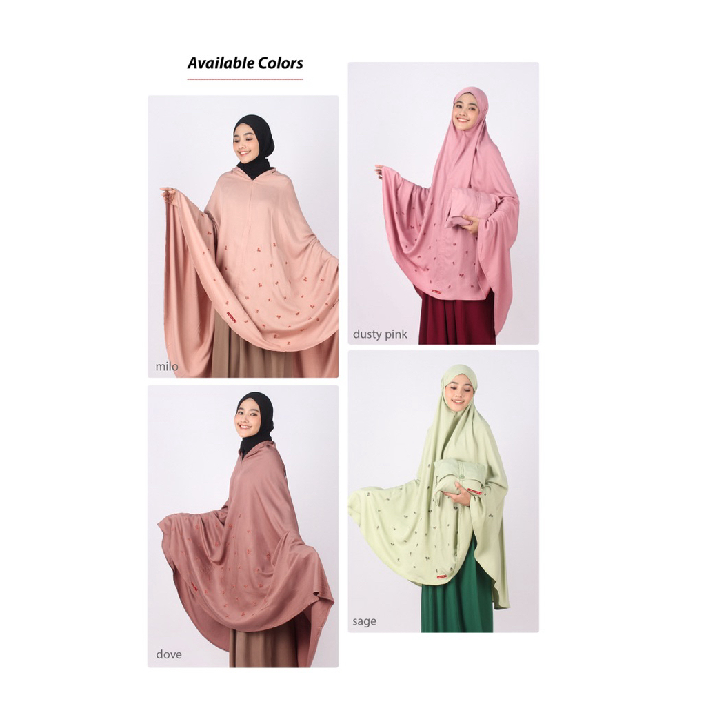 sale 20% / M240312 / mukenah dannis dewasa / mukenah rayon twill / mukenah bordir / mukenah diskon /