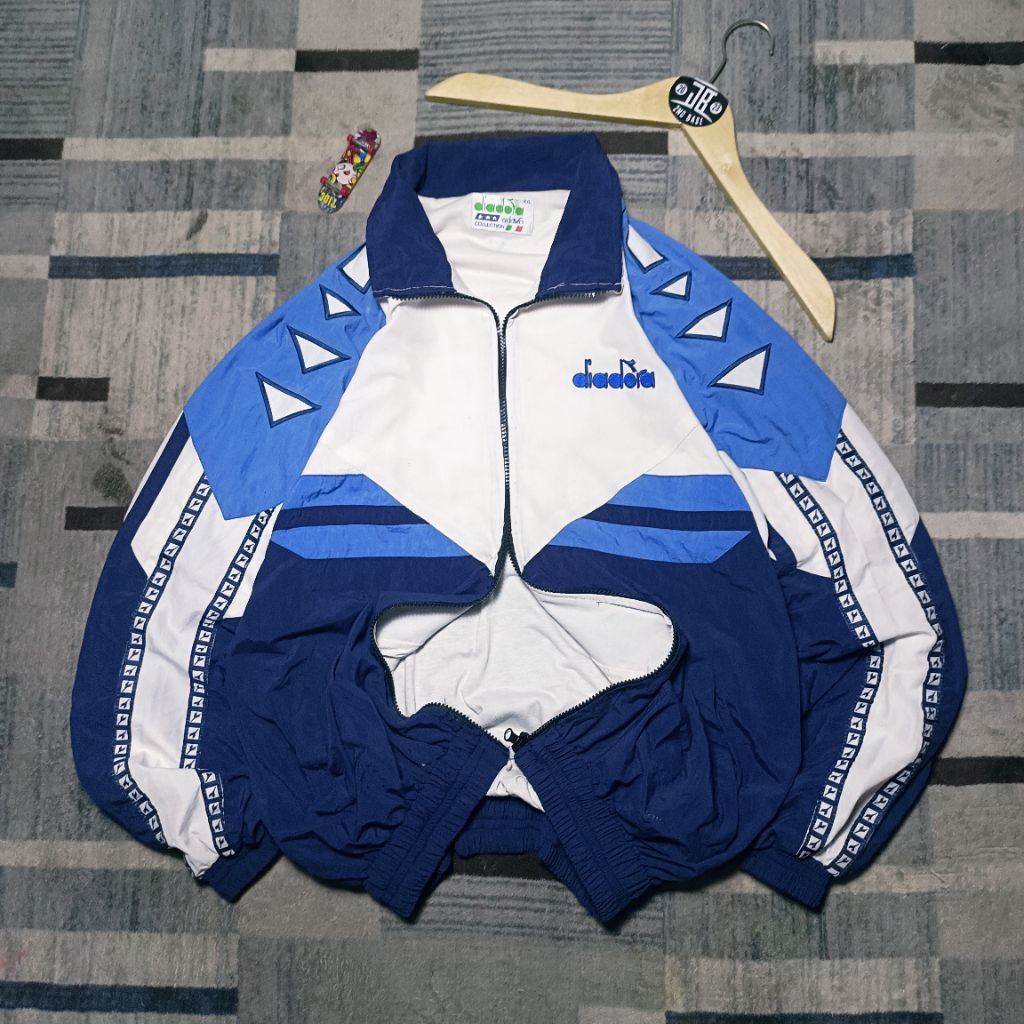 Diadora Windbreaker Jacket Vintage Colorblock (Rare Item)