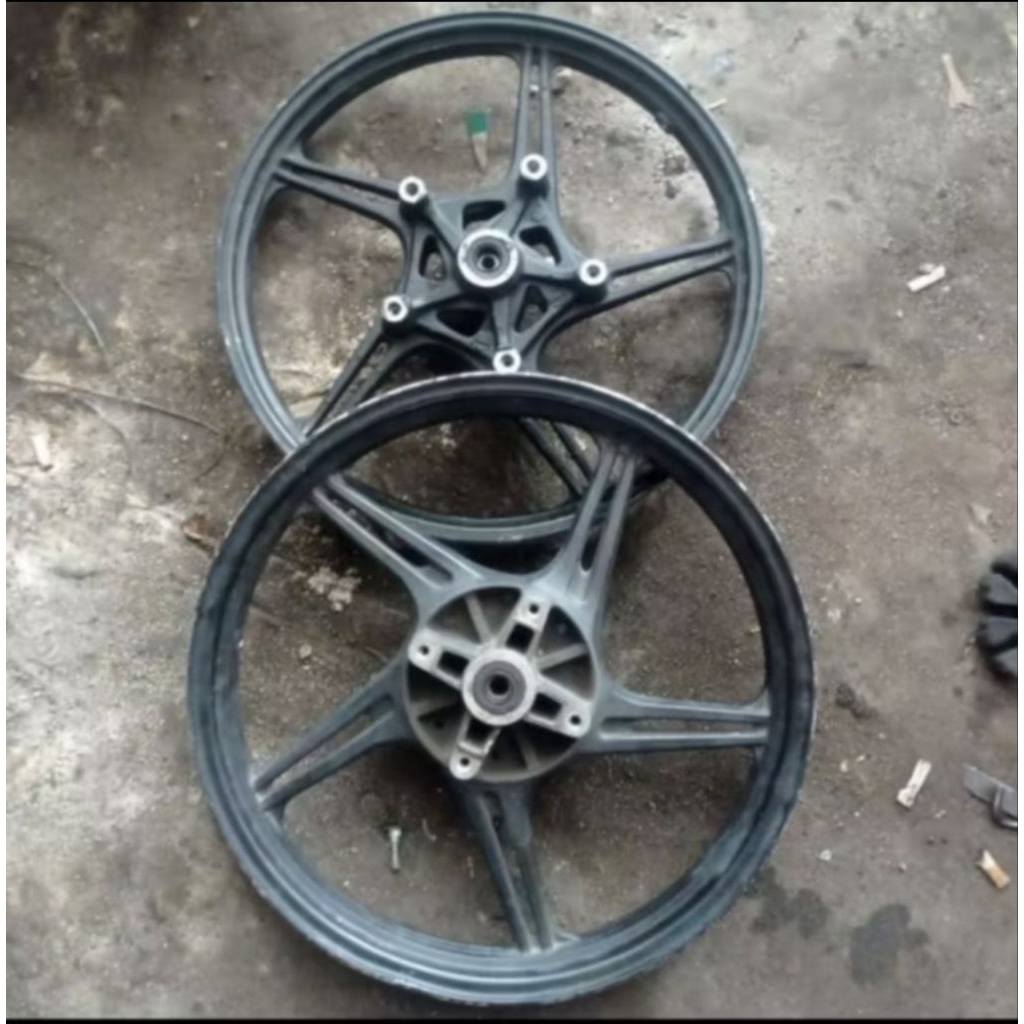 Velg Pelek Depan Belakang Kawasaki Athlete / Original Copotan