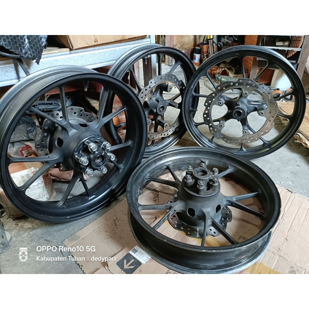 velg full set 2nd ori cbr150 k45N I cbr150 k45R cbr facelift cb150r V4 dan CBX