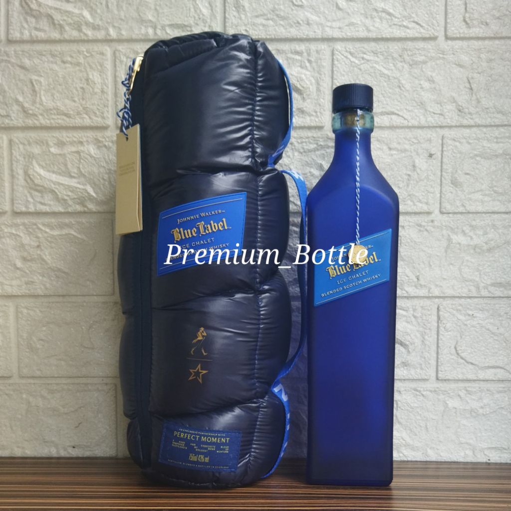 Botol Kosong JW Blue Label Ice Chalet 750ml + Bag