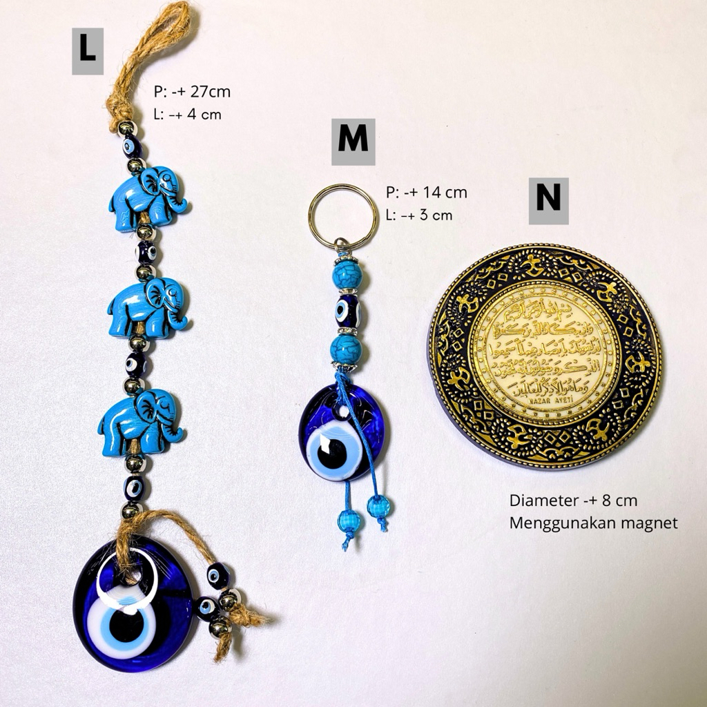 Bloom_Day Turki Keychain / Souvenir Turki / Gantungan Kunci Ori Turki / Blue Eyes Charm / Turki
