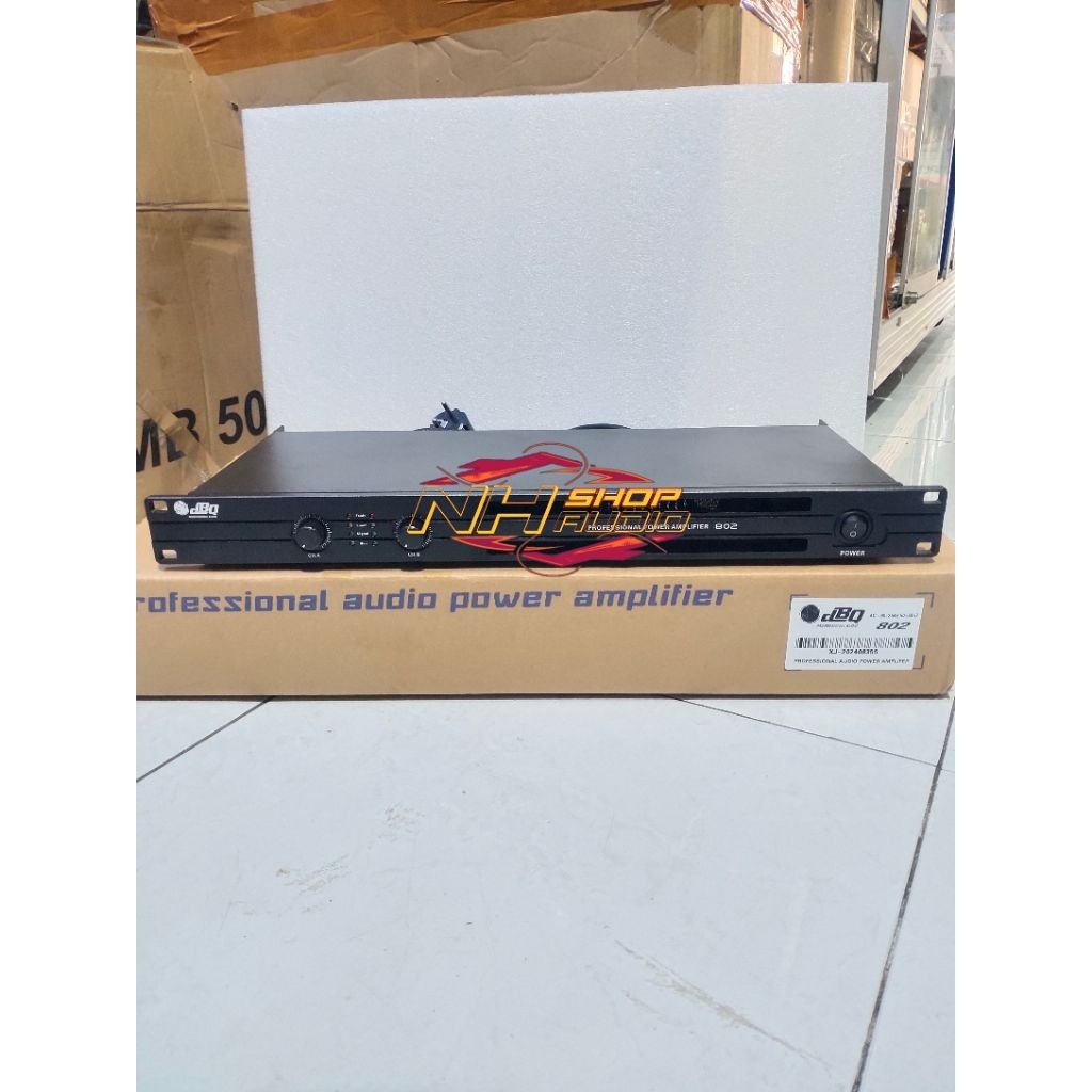 Power Amplifier DBQ 802 DBQ802 Original Panel 1U Kelas D Mid Low 500Watt Power Dbq 802 Power 1u klas